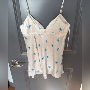 La SENZA Cream and Blue Heart Chemise